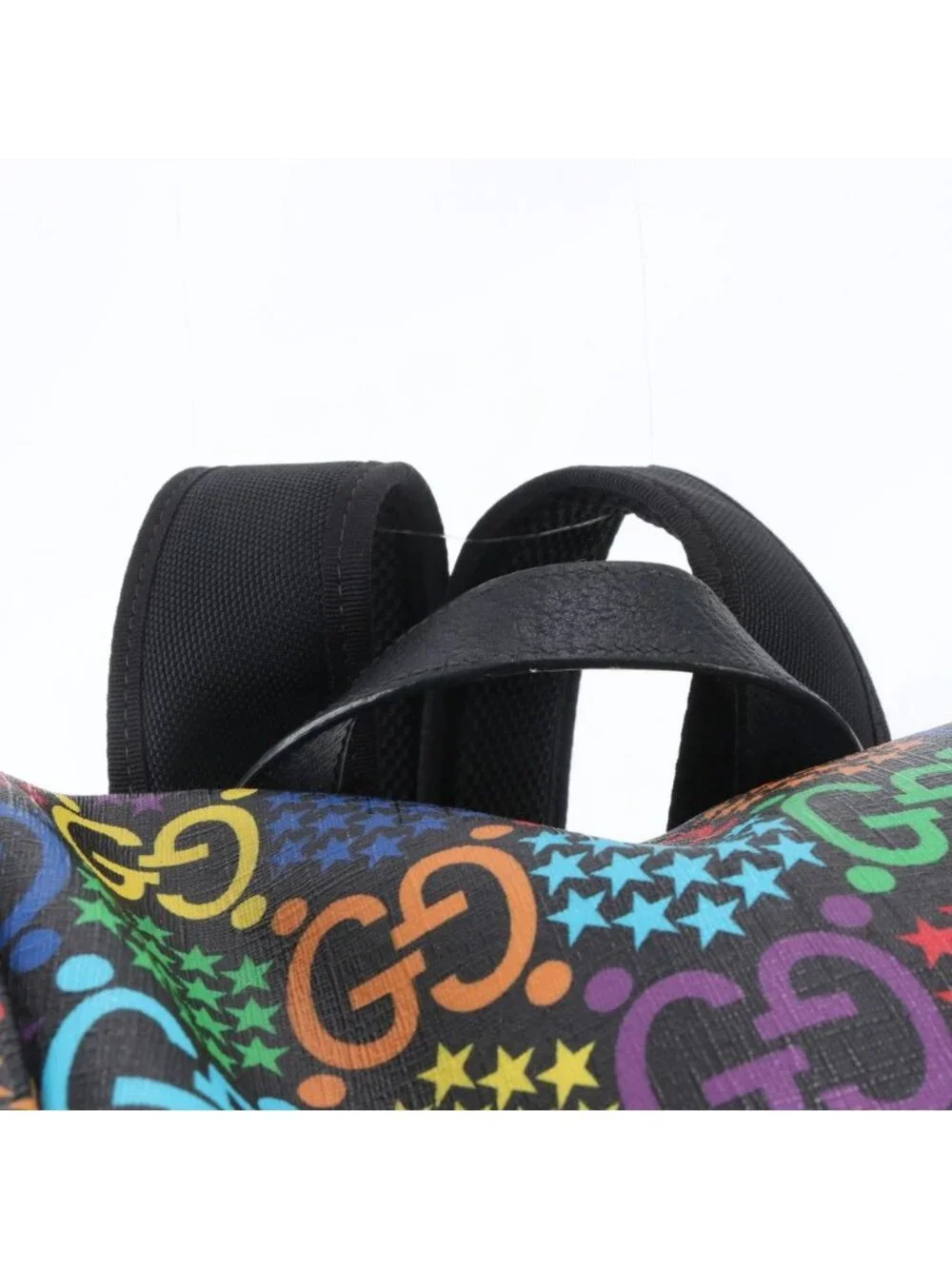 Gucci GG Psychedelic Leather Backpack Shoulder Bag Business